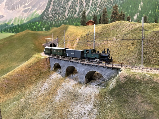 Modelleisenbahn in Bergün